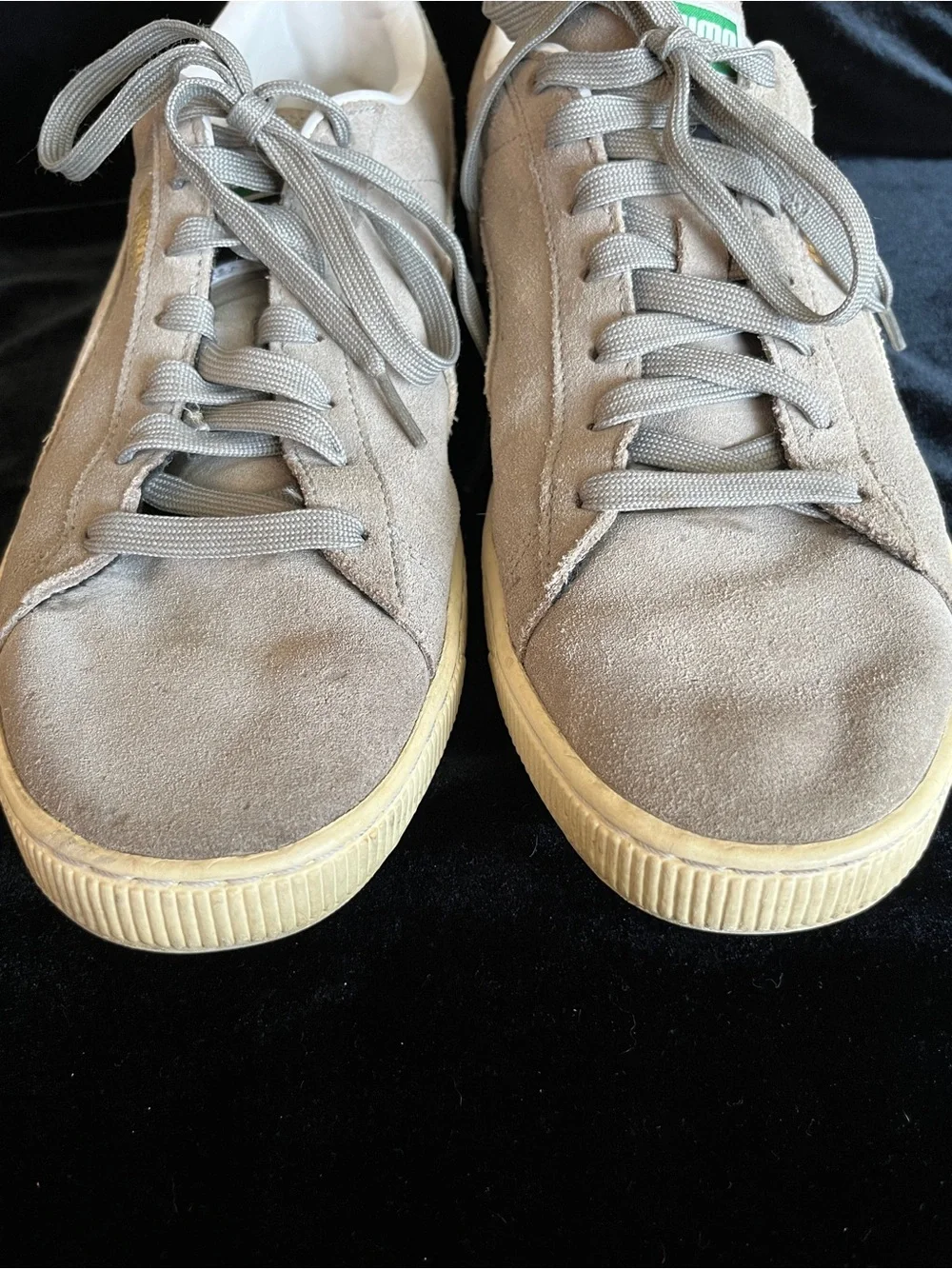 Puma Suede Classic + Shoes Sneakers Oatmeal Grey Men's 12